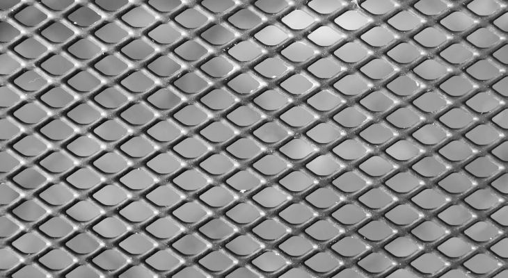steel grid mesh texture
