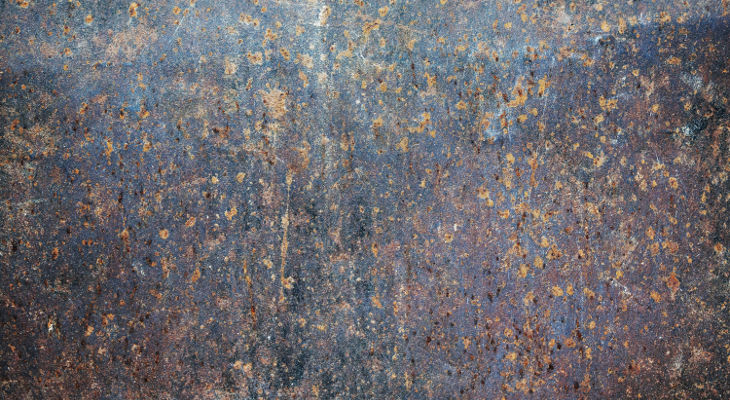 blue rusty steel texture