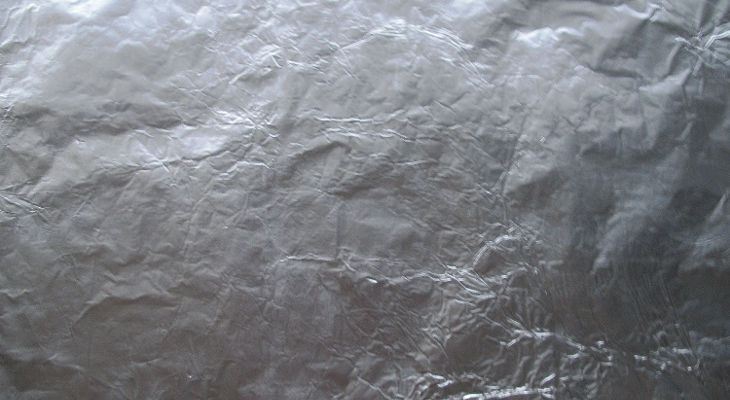 white aluminium foil texture