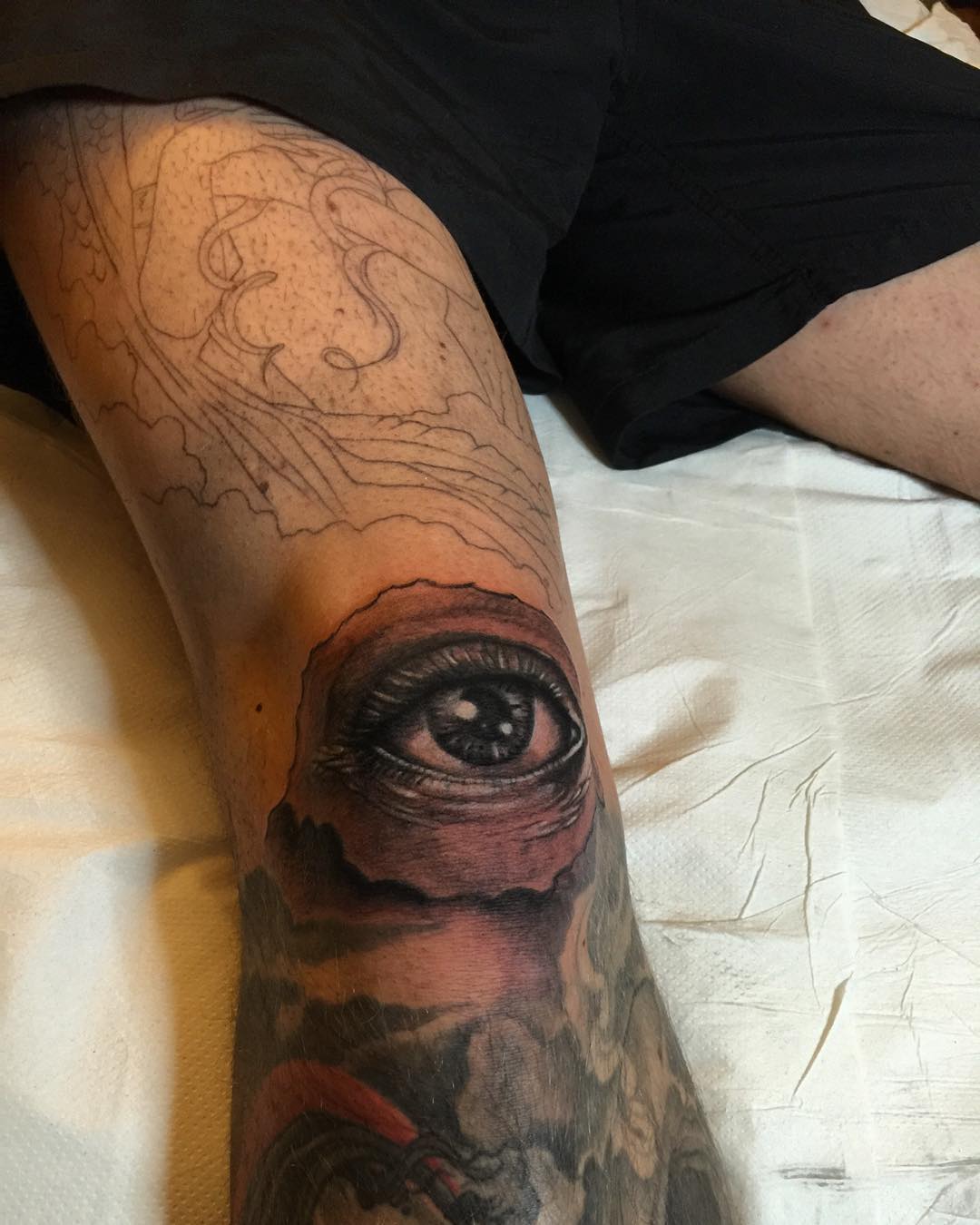 brett eye tattoo design