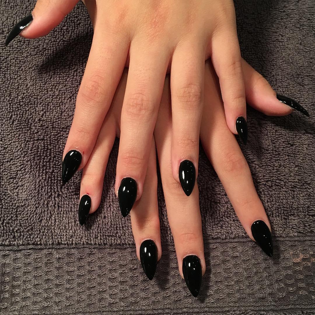 29 Black Nail Art Designs Ideas Design Trends Premium PSD 