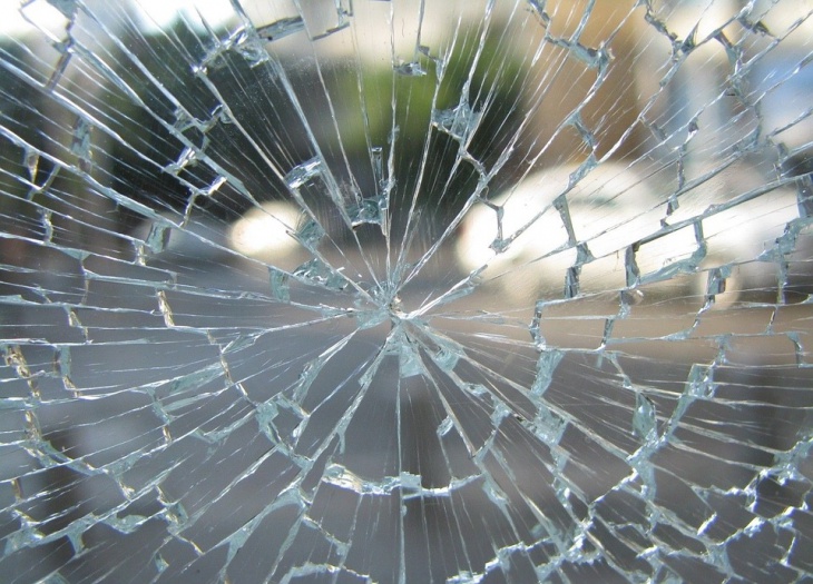 broken window glass texture