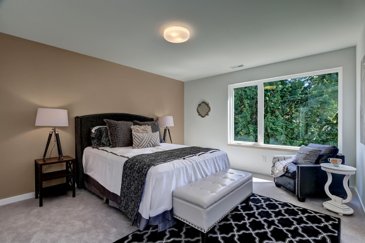 lighter hues brown bedroom design