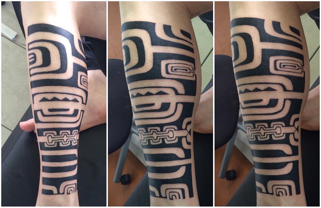 Traditional Polynesian Leg Tattoos - wide 3