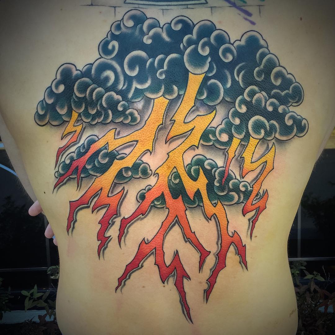 lightning tattoo design