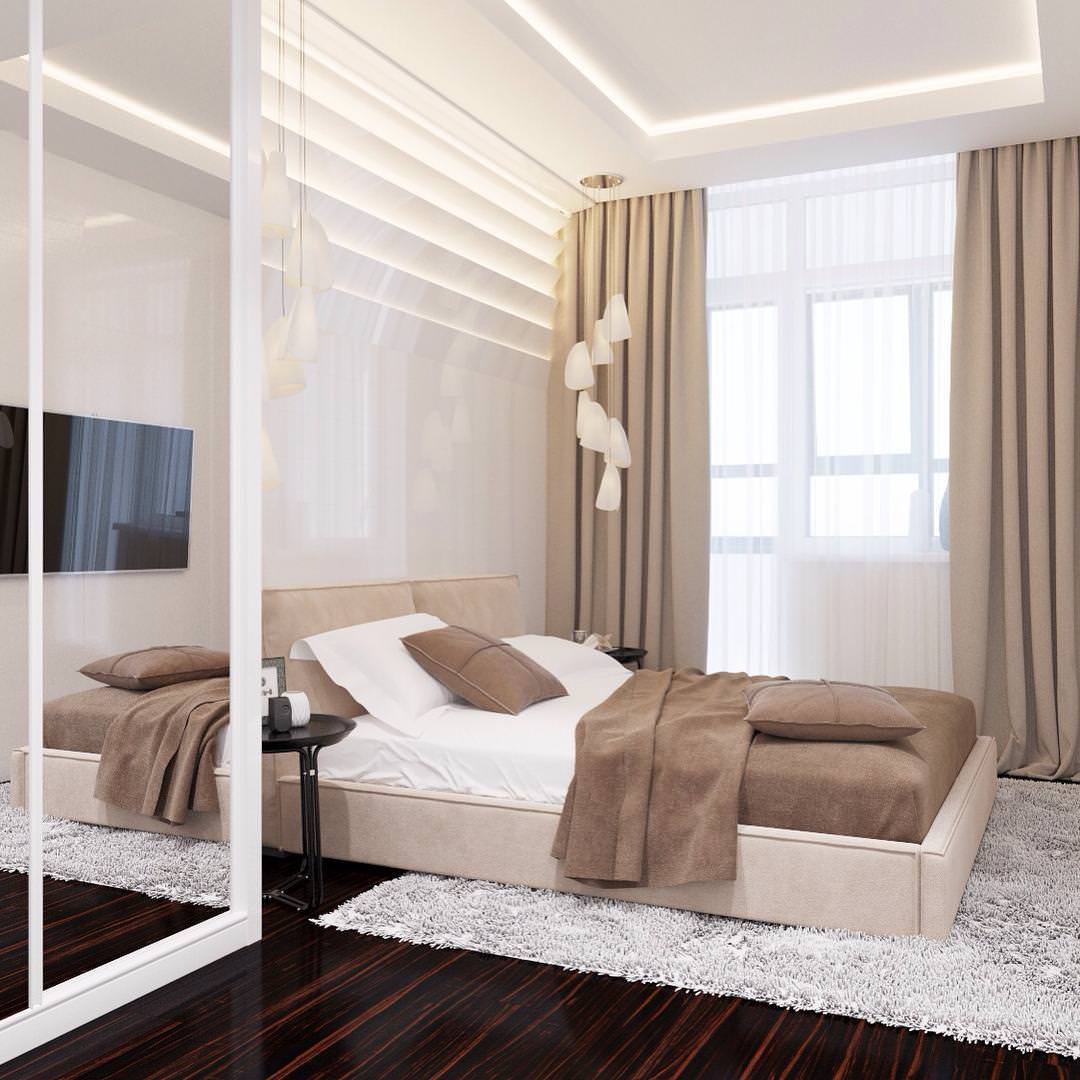 pure white bedroom design