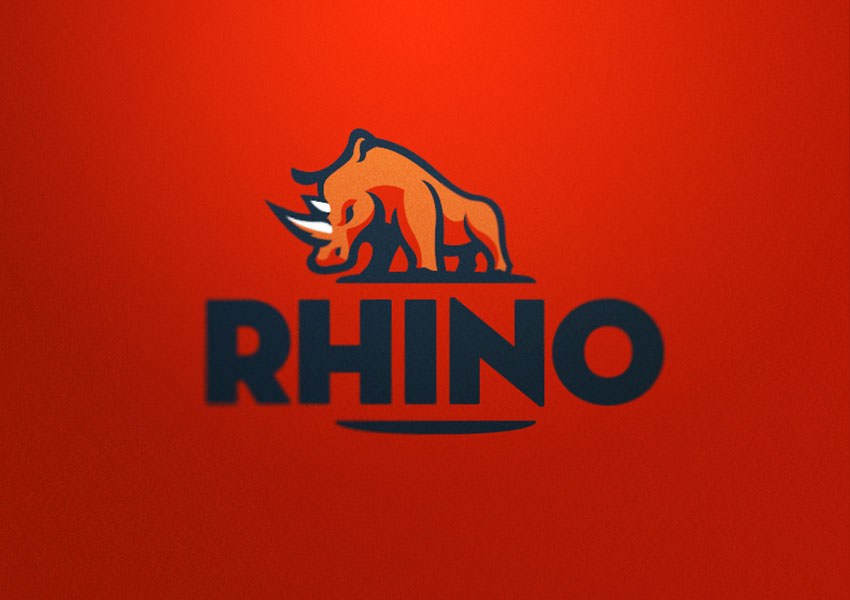 31+ Creative Rhino Logo Designs | Design Trends - Premium PSD, Vector