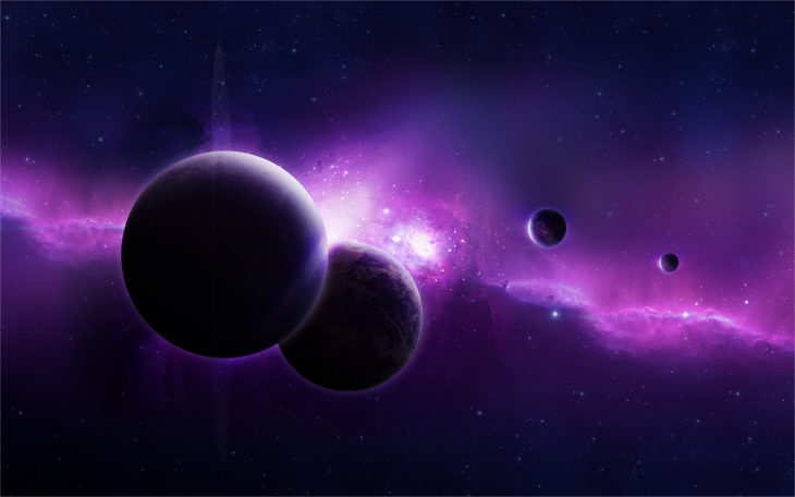 purple galaxy background
