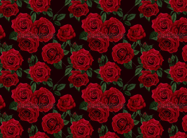 red roses pattern design