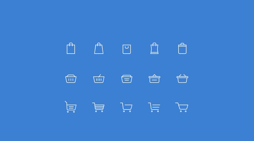 shopping cart icons1