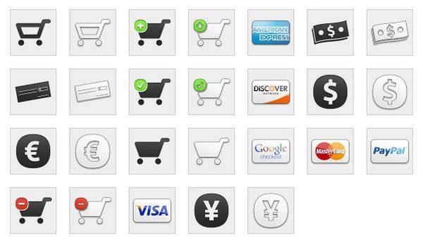 shopping cart icons5