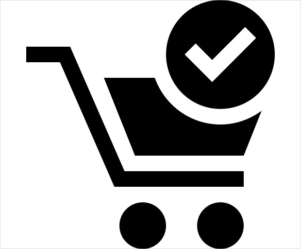 shopping cart verified icon