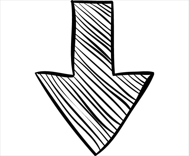 hand drawn download icon