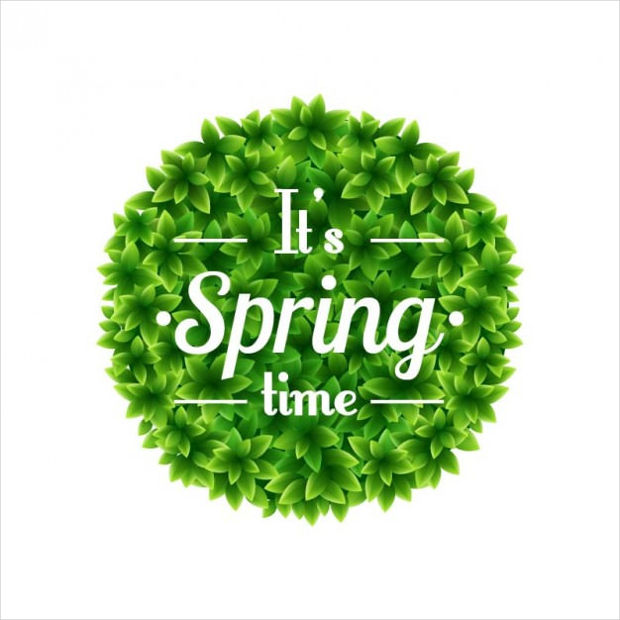 spring time vector