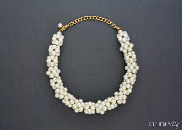 diy pearls necklace design