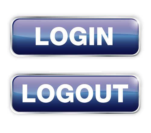 login and logout buttons8