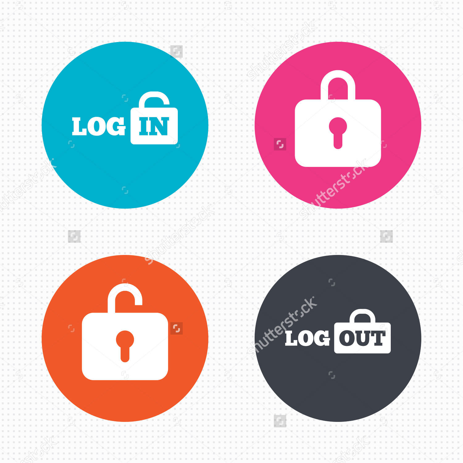 login and logout buttons22
