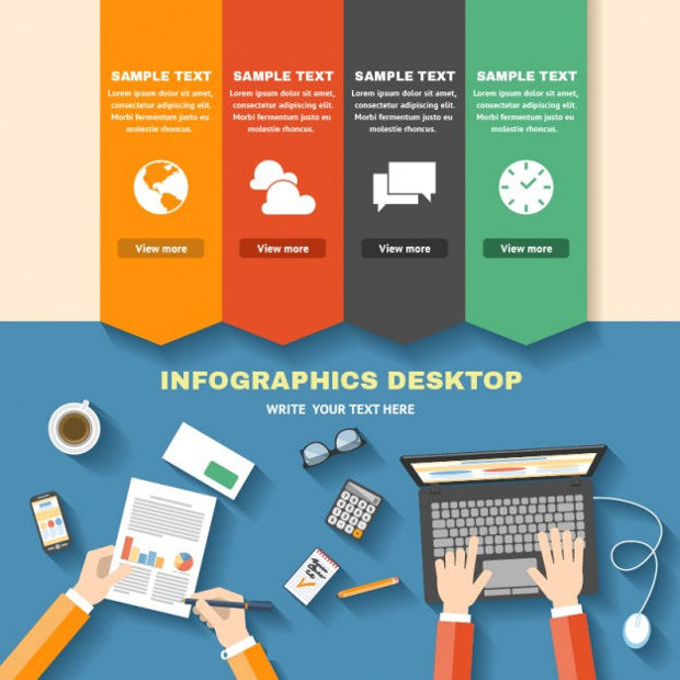 infographic business banner vector
