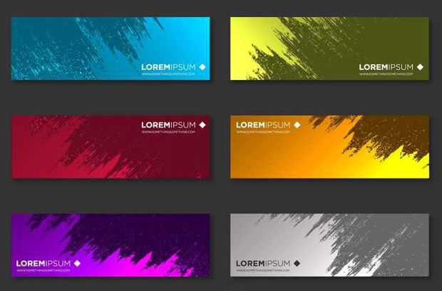 abstract grunge banner vector
