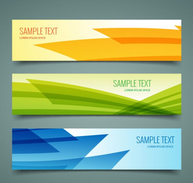 abstract colorful banner vector