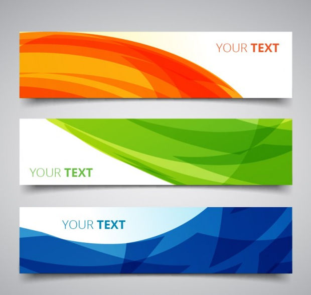 abstract banners vector