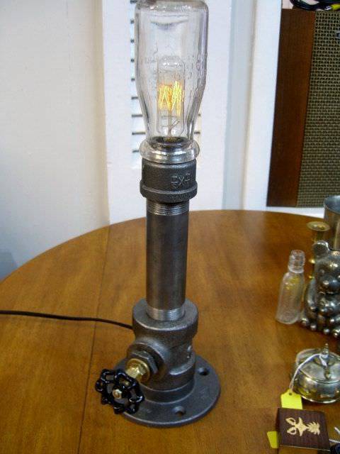 diy pipe lamp design