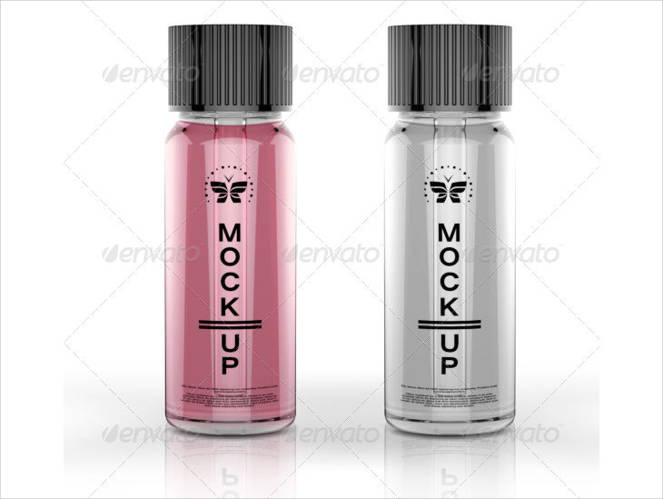 perfume bottle mockup
