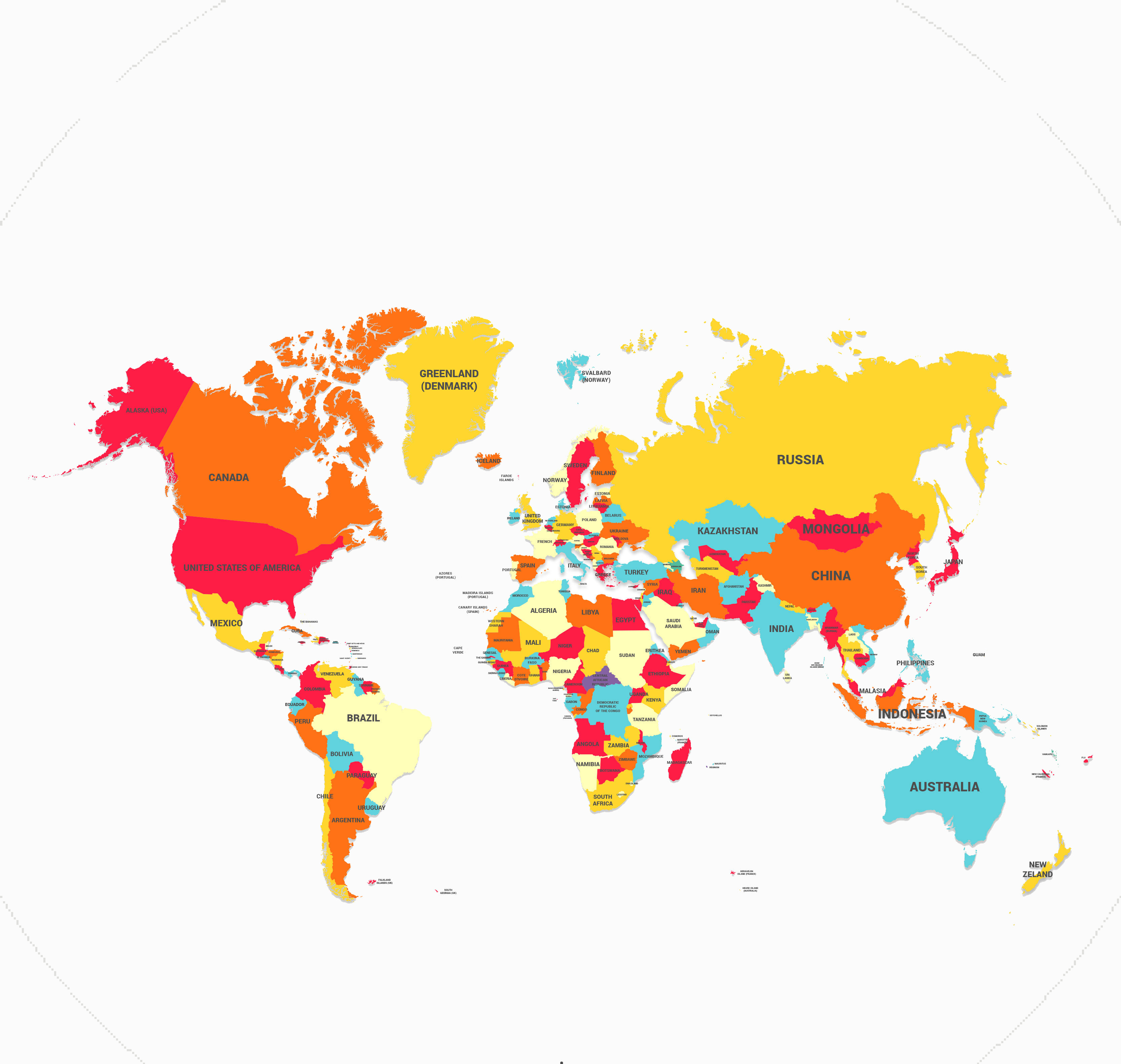 29+ Free World Map Vectors, AI, EPS, SVG Download | Design Trends