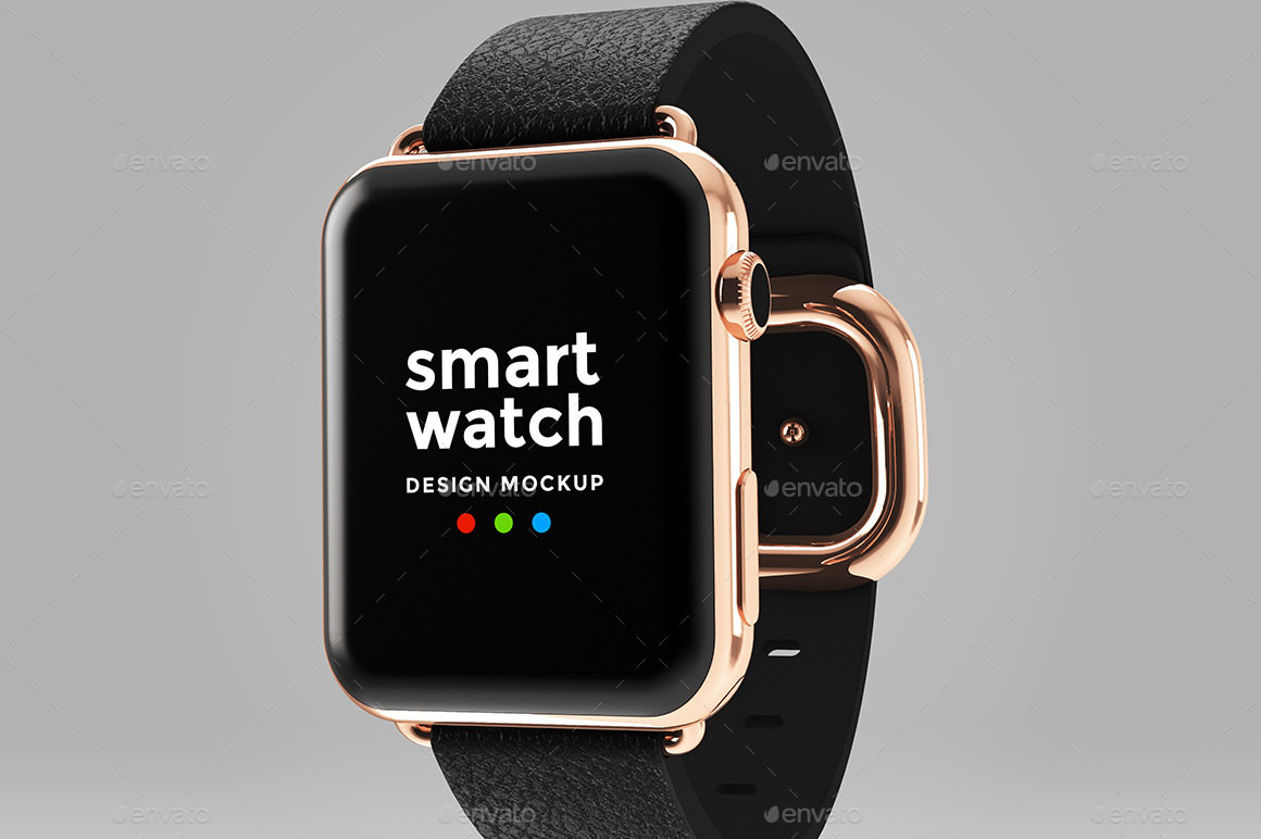 realistic smart watch mockup