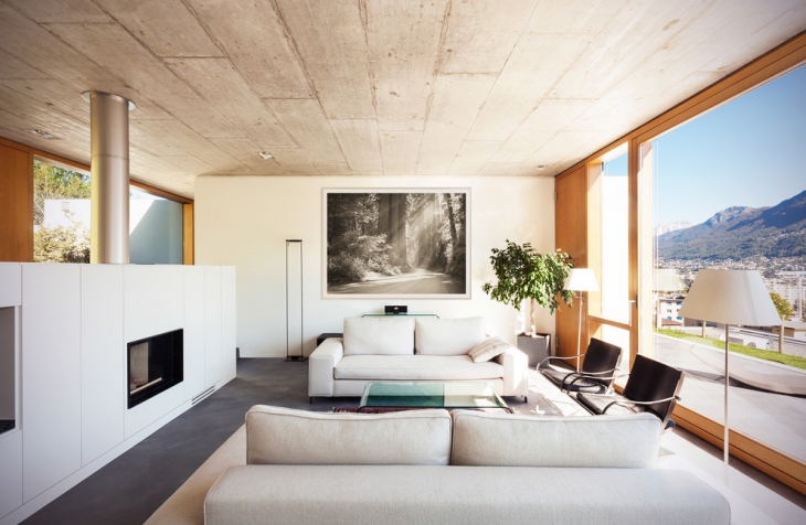 contemporary living room wall mural