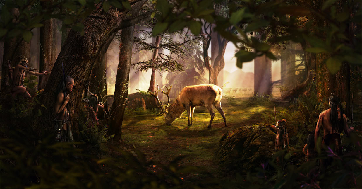 deer hunting background2