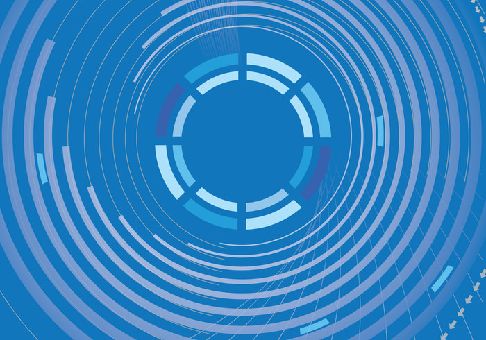 blue abstract circle background