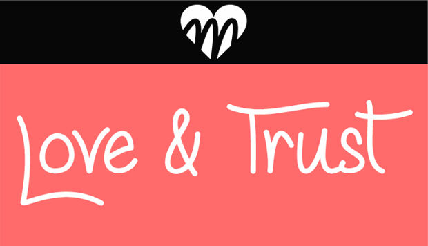 love and trust font
