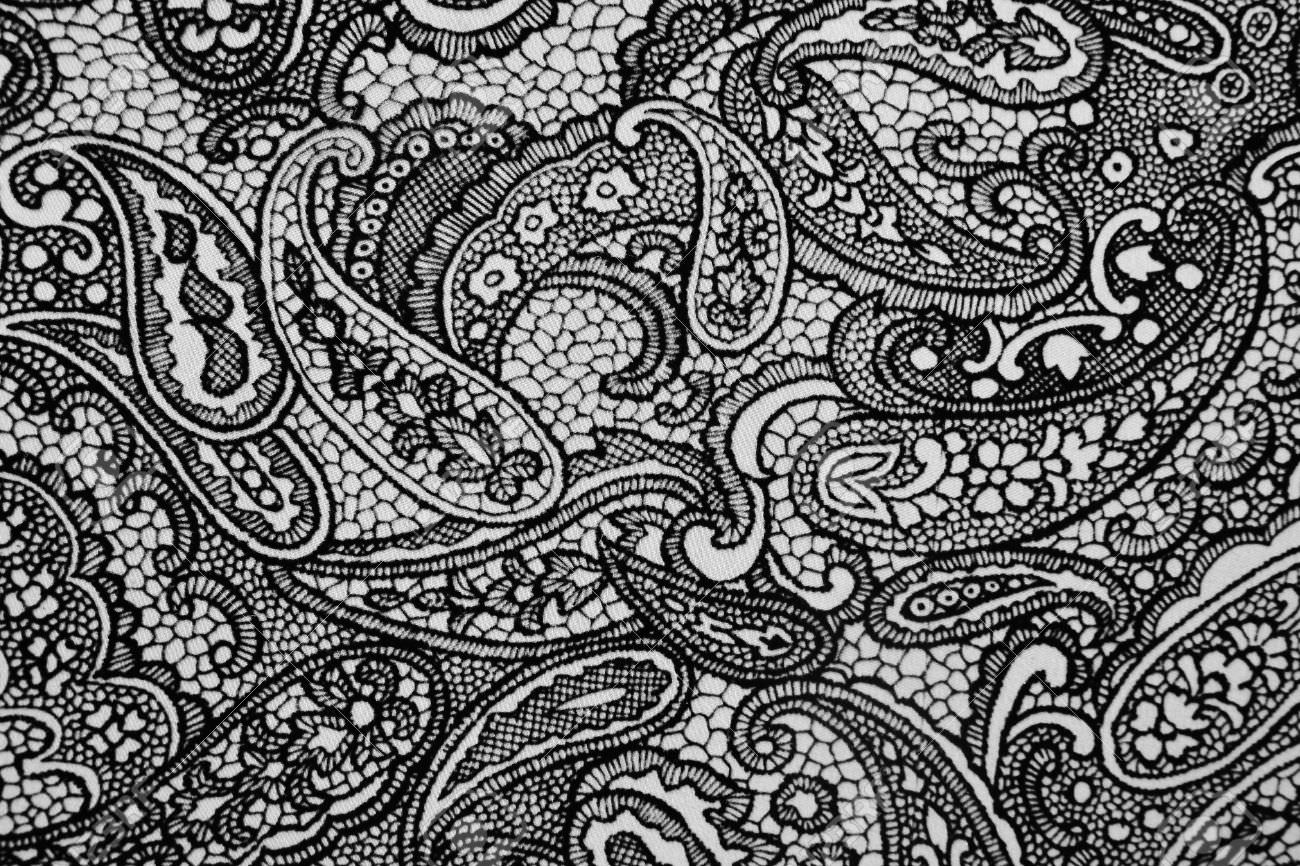 black lace fabric texture