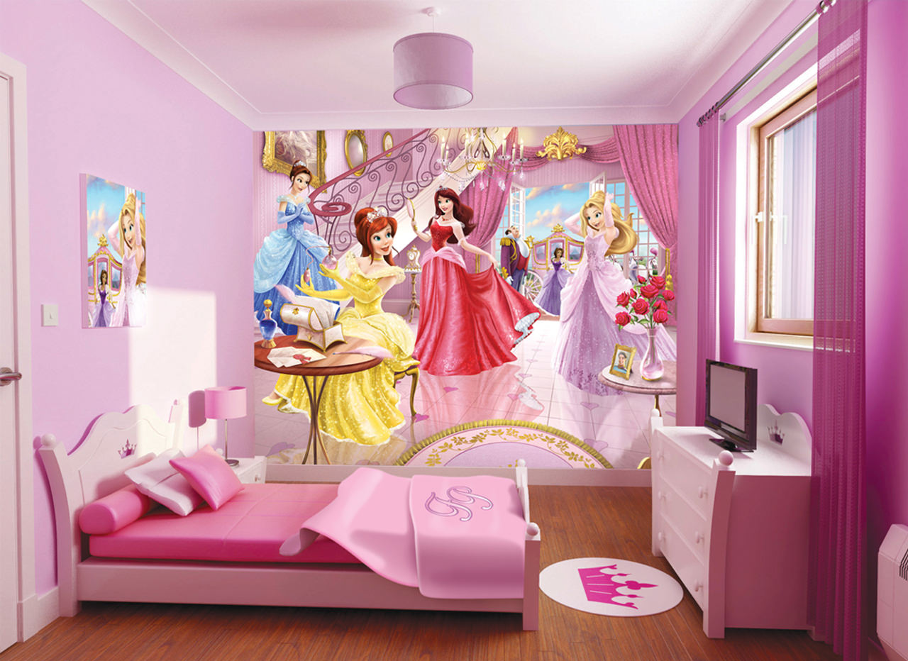 pink princess bedroom design for royal look