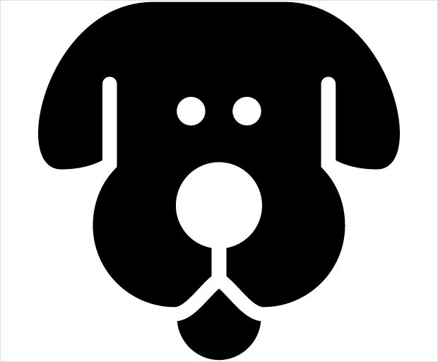 staring dog icon