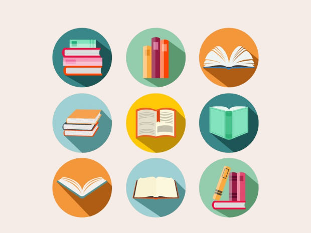 book icons vector pack