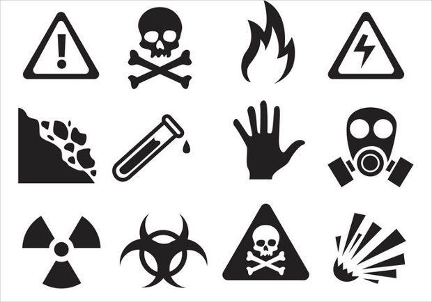 danger and warning icons