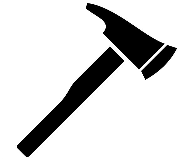 fire axe safety icon