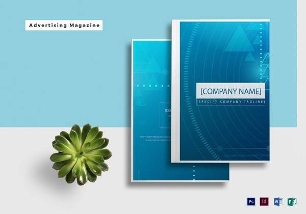 advertising magazine template in psd 600x420