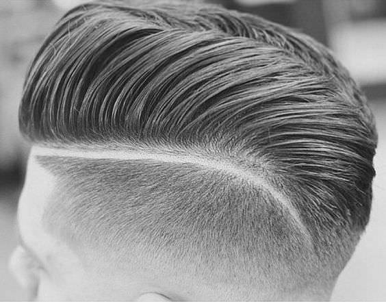 comb over line fade haircut