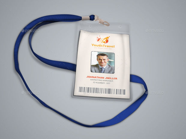 Elegant Business ID Card PSD Template