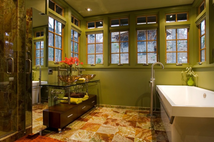 green paint for bathroom