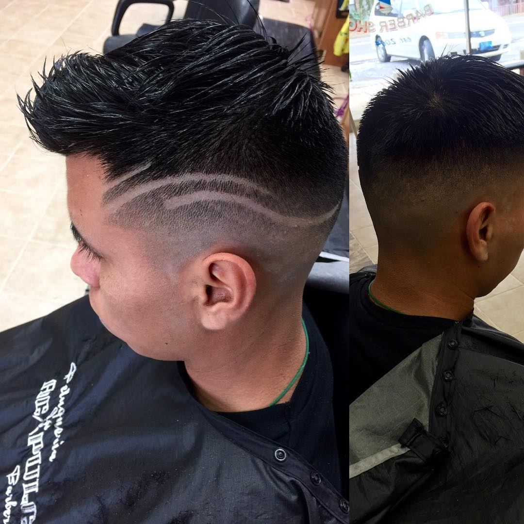 fade haircut with part3