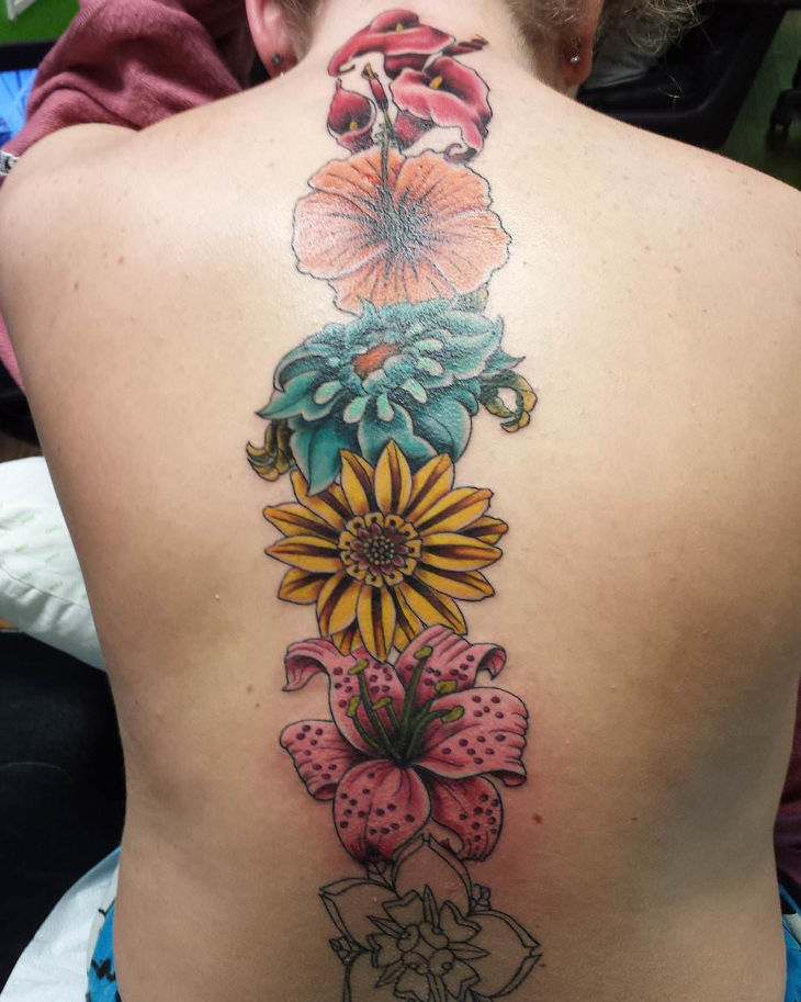 suicide girl spine tattoo ideas