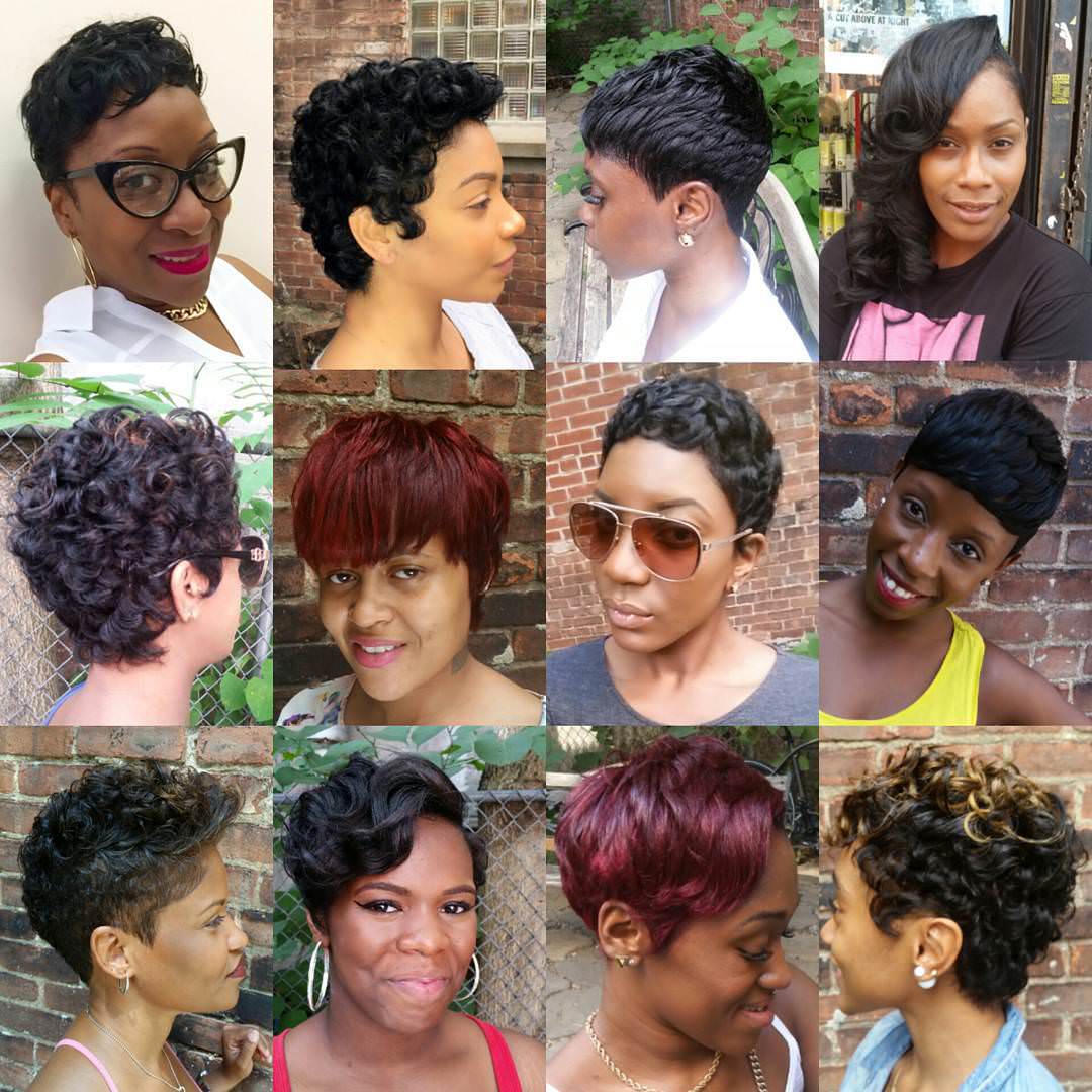 collection of different pixie haircut for women