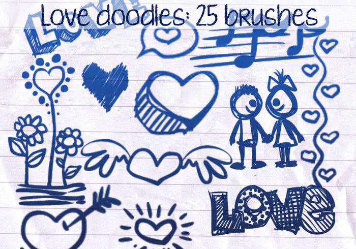 love doodles brushes