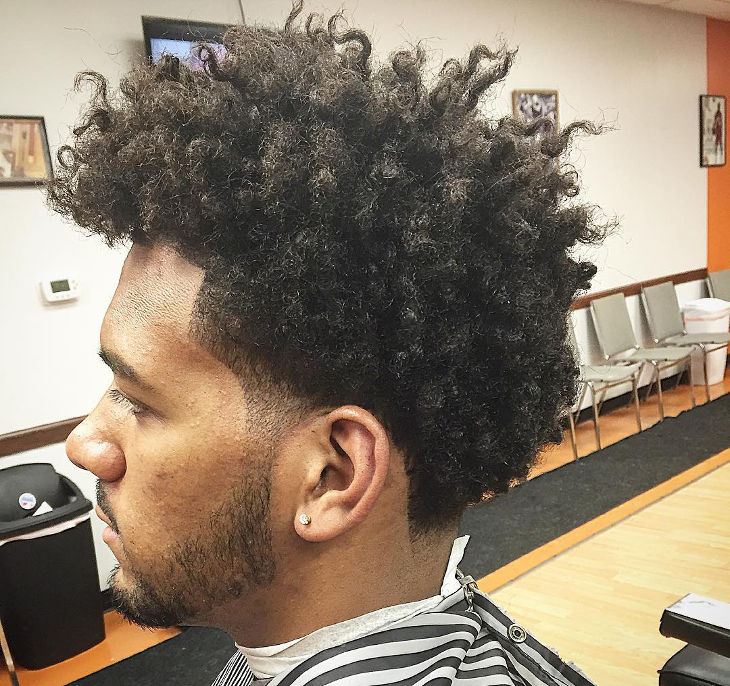 taper fade curly afro haircut ideas