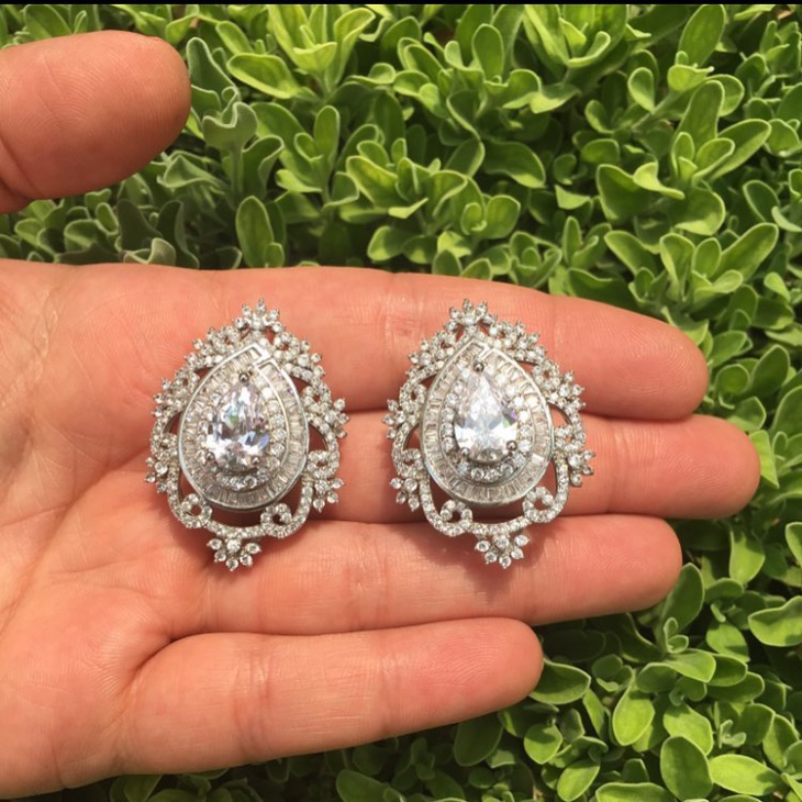 gorgeous wedding earrings idea