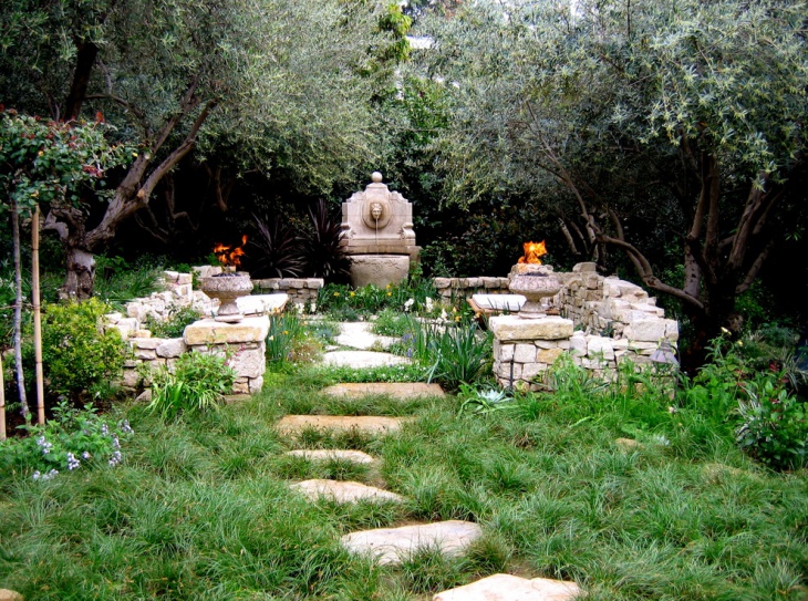 Traditional Italian Garden Landscape